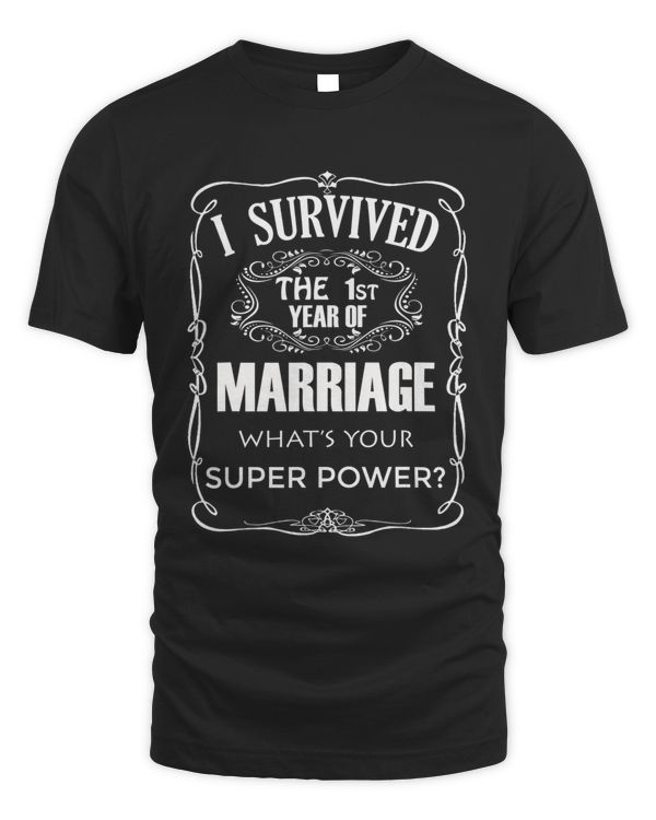 1st Anniversary Gift One Year Wedding T-Shirt T-Shirt