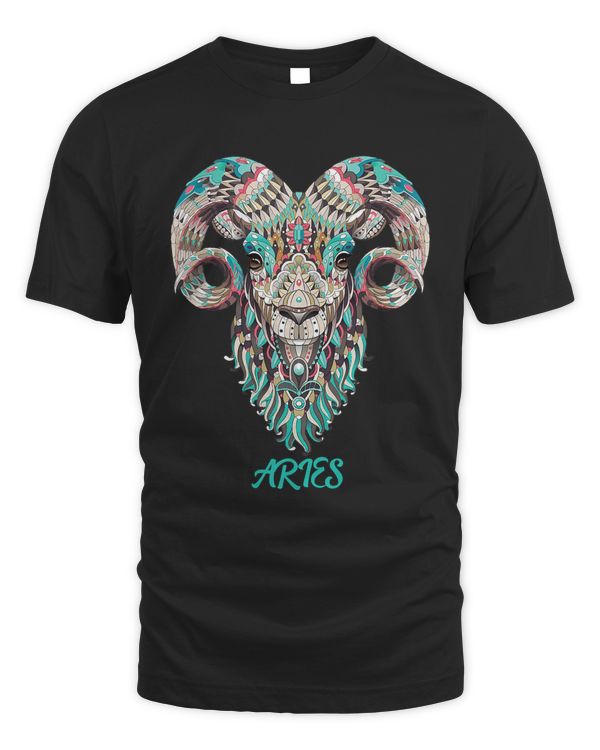 Aries Zodiac Sign Astrology T Shirt March April Birthday