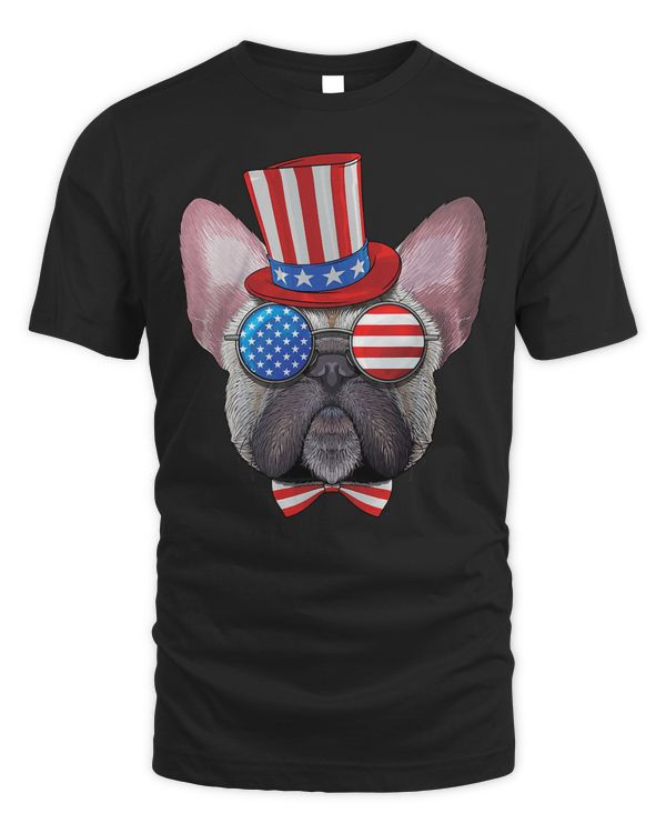 French Bulldog 4th of July American USA Uncle Sam Hat 300 Frenchie Dog