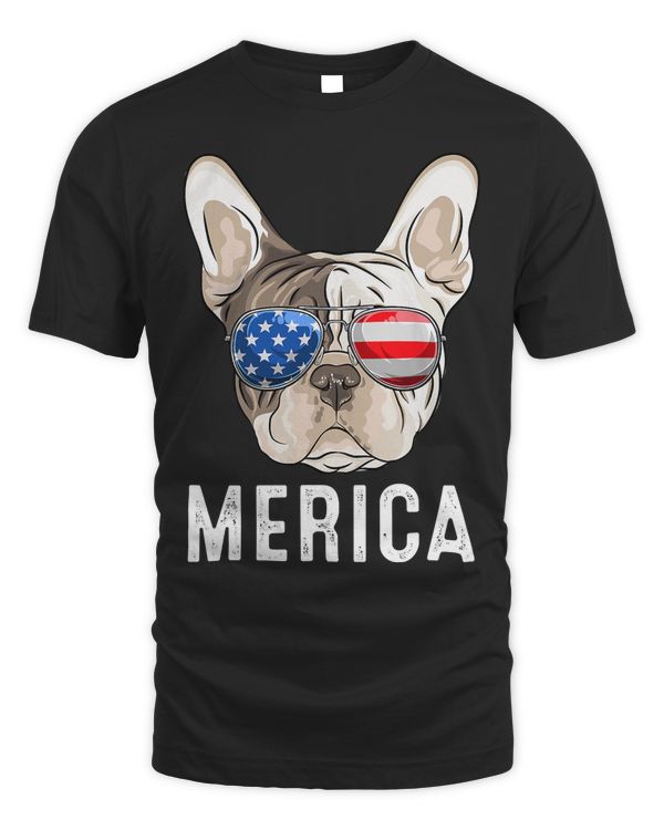 French Bulldog 4th of July Merica Men Women USA Flag 86 Frenchie Dog
