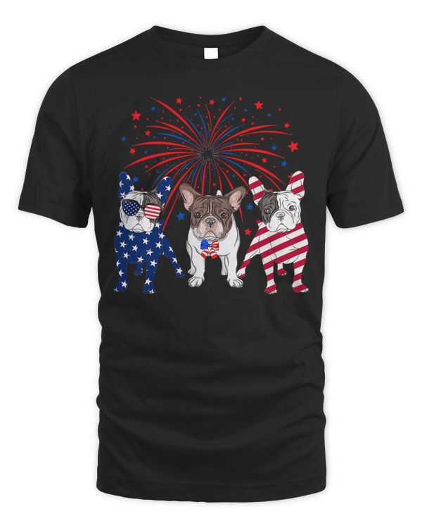 French Bulldog American Flag 4th Of July French Bulldog Dog Lovers 58 Frenchie Dog