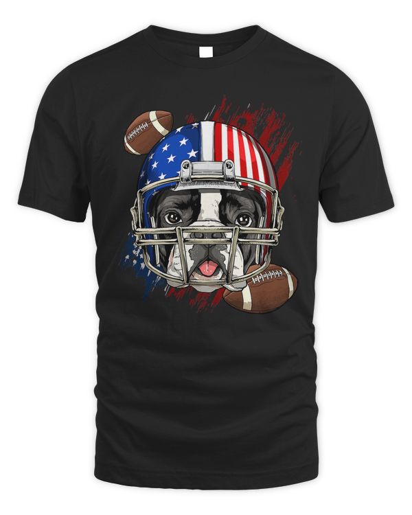 French Bulldog American Football Dog Lovers USA Flag 273 Frenchie Dog