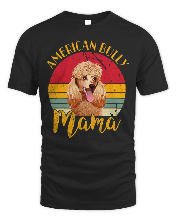 Poodle Dog American Bully Dog Lovers Vintage Poodle Mama 182