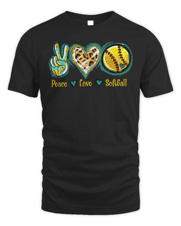 Softball Christmas Peace Love Softball Softball Softball Fan 21