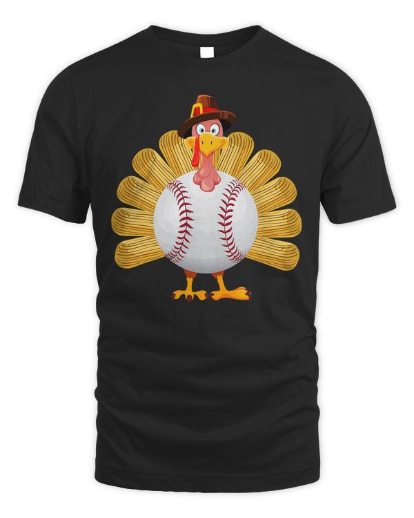 Baseball Baseball Turkey Thanksgiving Softball Turkey Men Women Kids 6