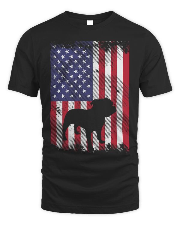 Pitbull Dog American Flag Pitbull Vintage Patriot Pittie Dog Lover 234