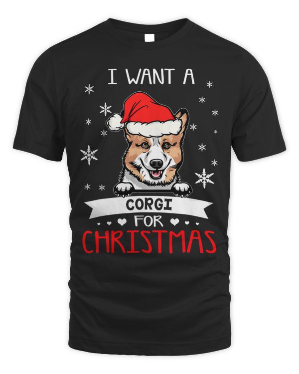 Corgi Dog All I Want For Christmas Is A Corgi Xmas Pajama 268 Welsh Corgi
