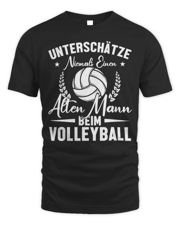 Volleyball Beach Volley Player Volleyballer Old Man At Volleyball 106