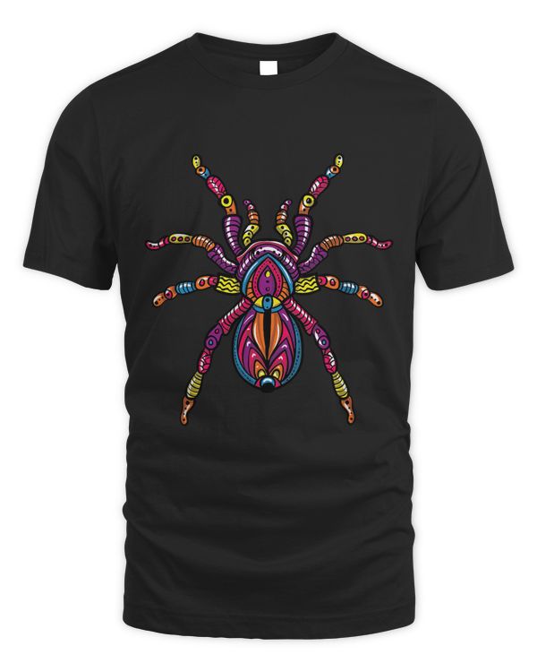 Psychedelic Tarantula Spider Illustration Lover Owner Gift T-Shirt