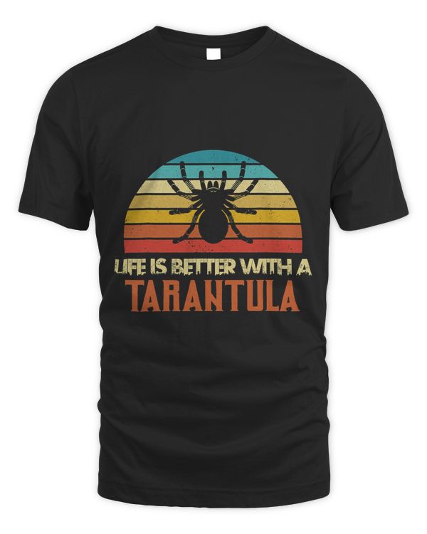Retro Vintage Funny Spider Tee Life Is Better With Tarantula T-Shirt