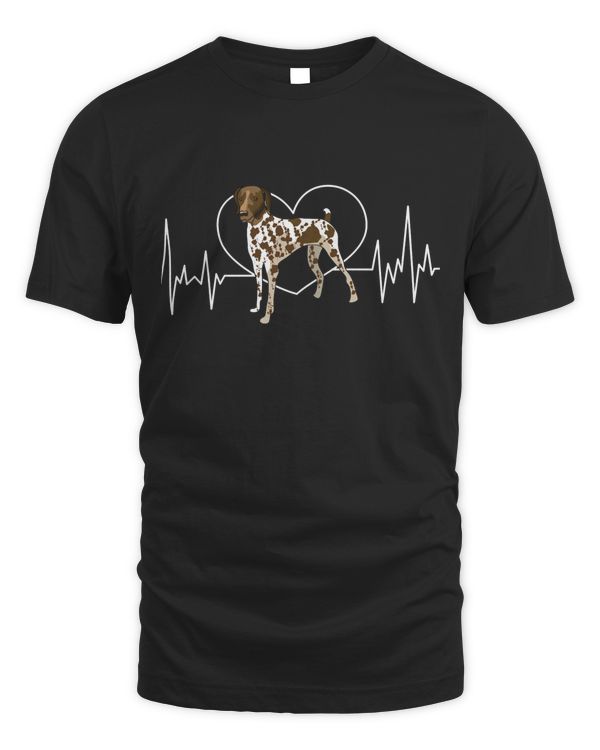 German Shorthair Pointer  GSP MOM I Heartbeat Sweatshirt