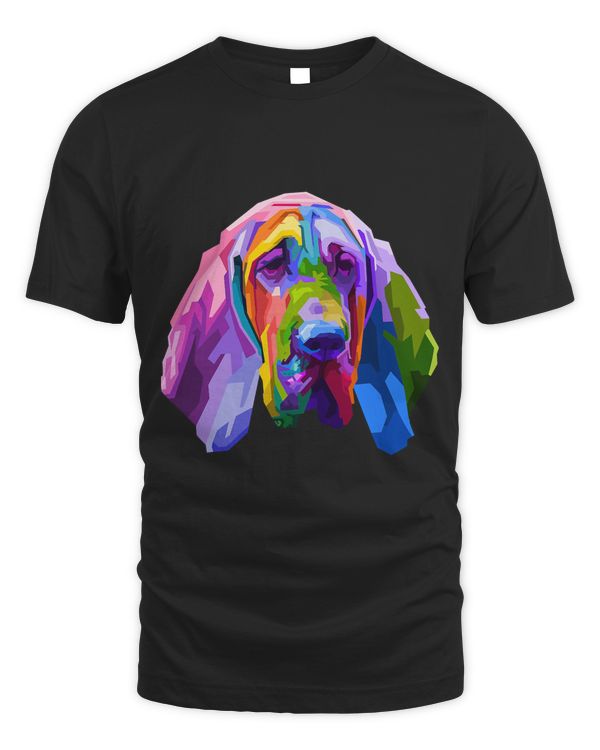 Bloodhound colorful pop art portrait for dog owners T-Shirt