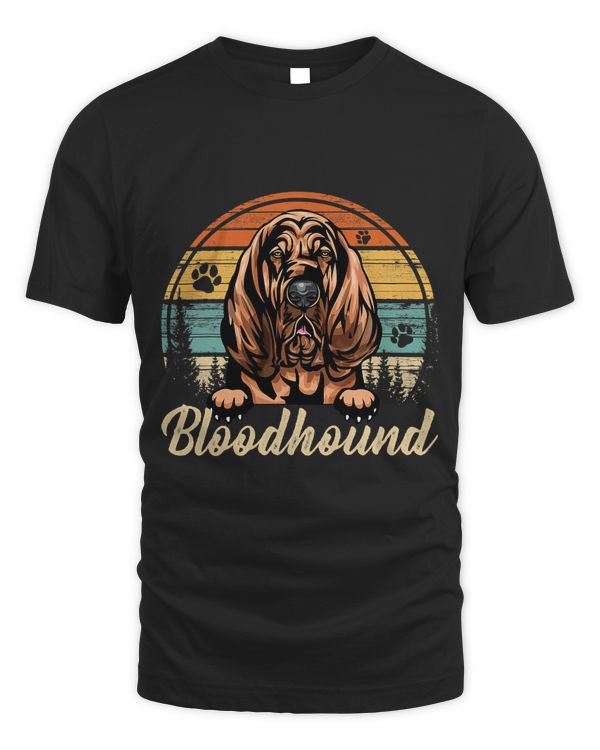 Bloodhound Dog Retro Vintage Gifts T-Shirt