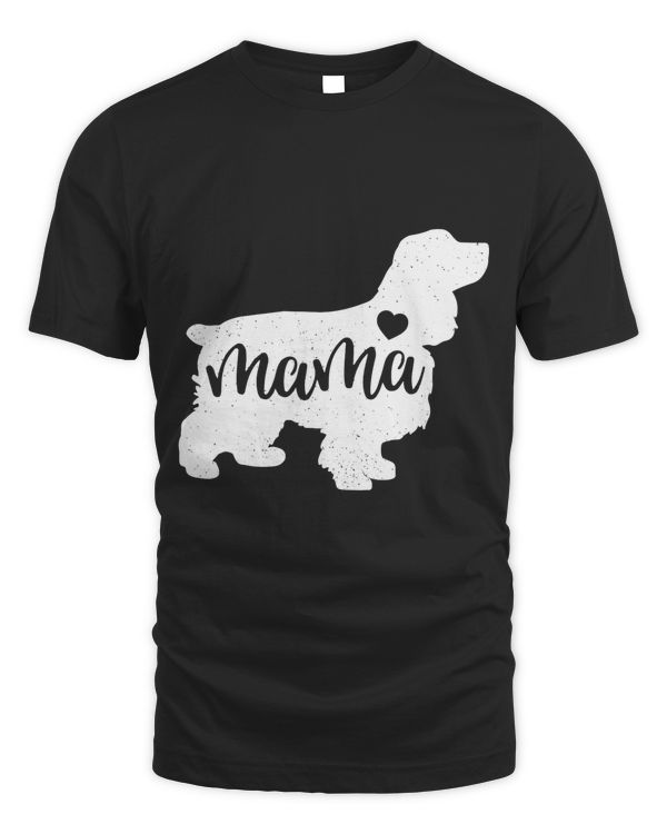 Cocker Spaniel Mothers Day Mama Dog Mom Paw Lover Gift T-Shirt