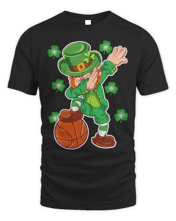 Basketball Dabbing Leprechaun St Patricks Day Boys kids Basketball 162