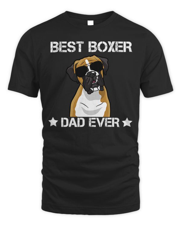 Boxer Best Boxer Dad Ever Vintage Funny Boxer Dog Glasses 98