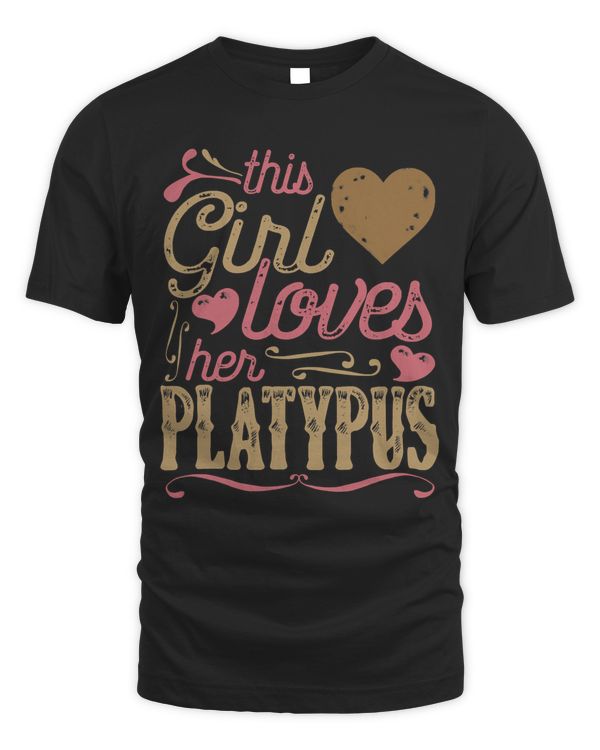 Platypus Shirt Tshirt Gift Tee Present Stuffed Wild Animal