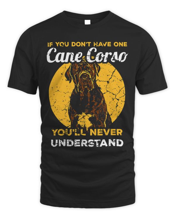 Cane Corso T Shirt Italian Mastiff Head Dog Pet T-Shirt Gift