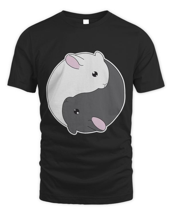 Cute Chinchilla Yin Yang Animal Lover T-Shirt