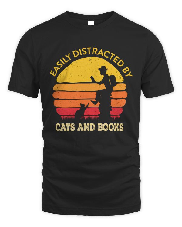 Cats And Books Cat and Book Shirt Gift Cats Lover Books Lover  masonschip