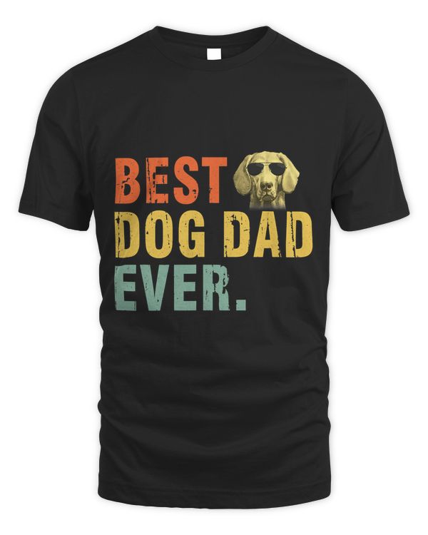 Vintage Best Dog Dad Ever T shirt Weimaraner Shirts