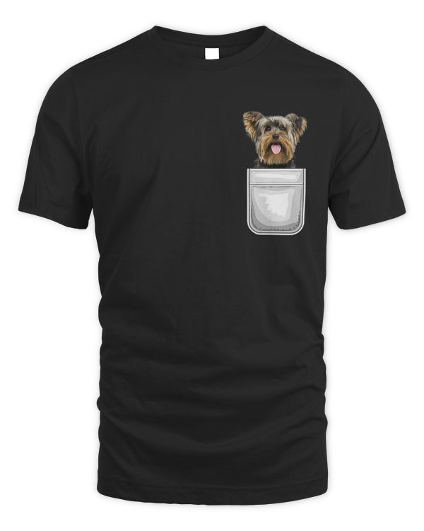 Yorkie Yorkshire Terrier Puppy Dog in Your Pocket T-Shirt