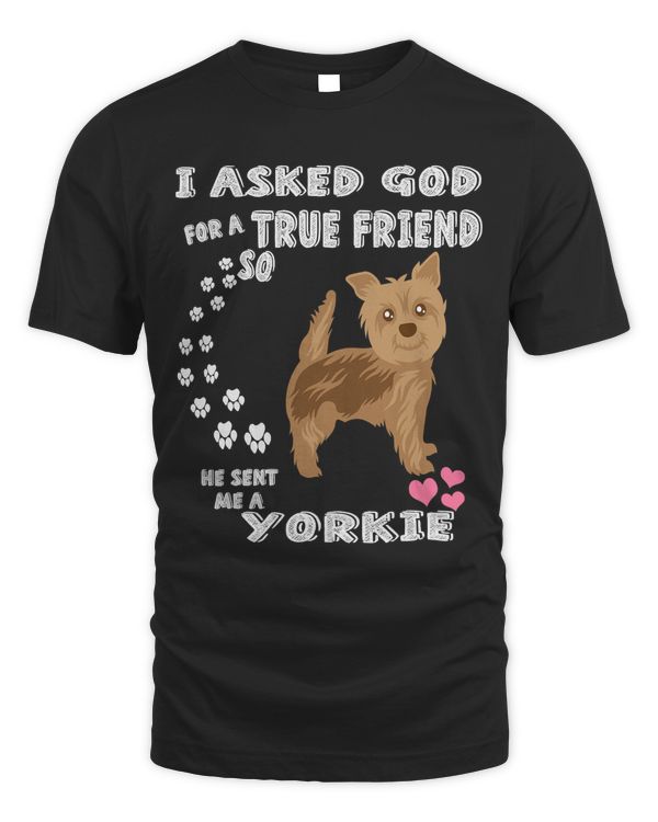Cute Yorkie Gift for Yorkshire Terrier Dog Owner, Yorkie Mom T-Shirt