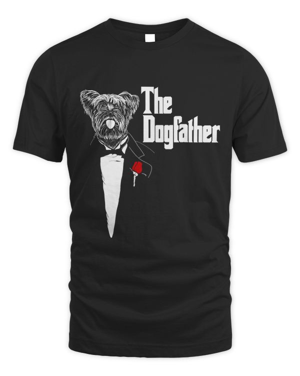 Yorkshire Terrier  The DogFather Yorkshire  Yorkie Dog Dad T-Shirt