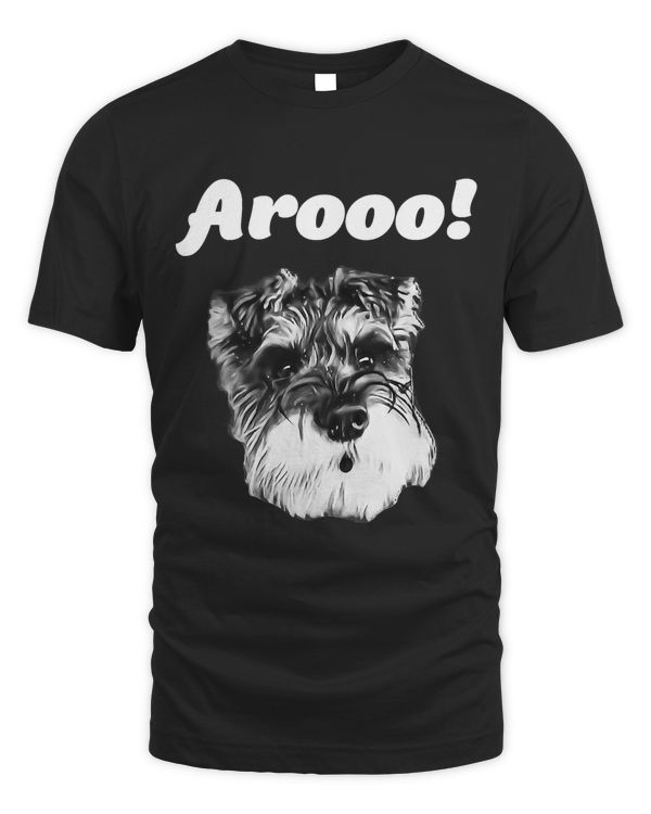 Schnauzer Arooo Barking T Shirt