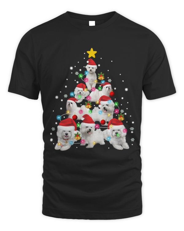 Maltese Dog Christmas Tree Funny Xmas Maltese Lovers Gifts Sweatshirt