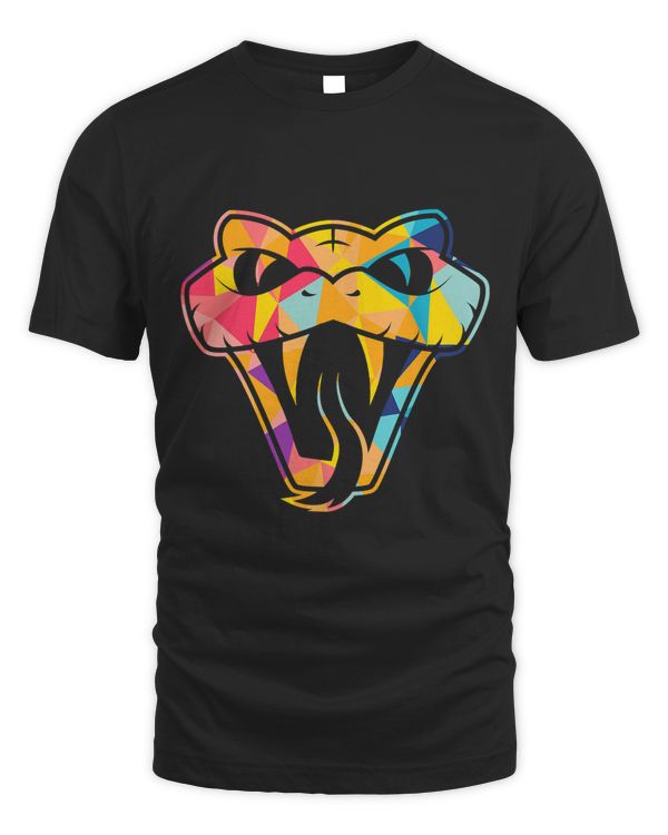 Colorful Snake Head Serpent T-Shirt