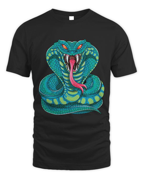 Fanged Cobra King Snake Fast Striking Fangs Bite Venom