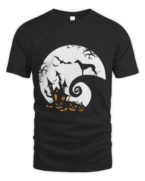 Funny Greyhound And Moon Halloween Costume T-Shirt