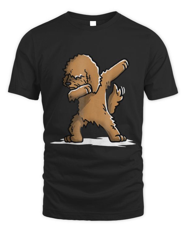 Funny Dabbing Goldendoodle Dog T-Shirt Dab Dance Gift Shirt