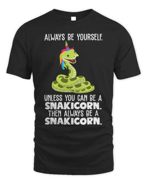 Funny Snake Unicorn Ball Python Lover T Shirt Snakicorn Gift
