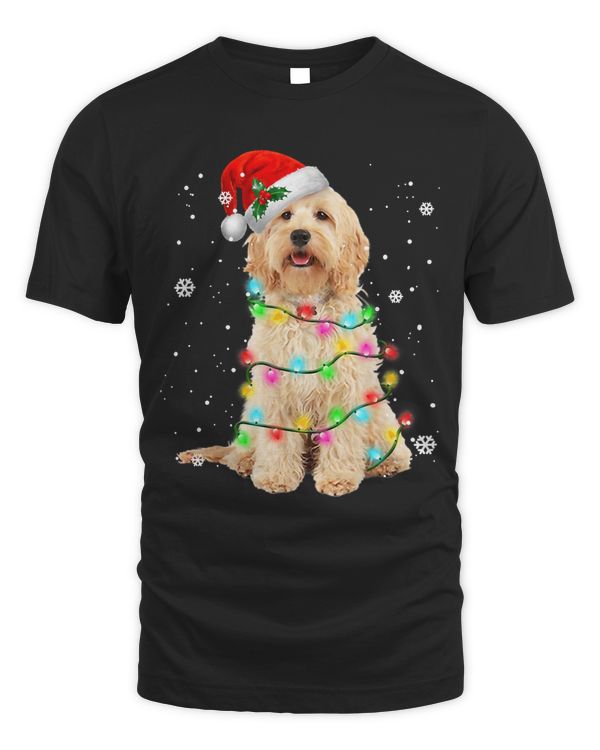 Goldendoodle Dog Tree Christmas Sweater Xmas Pet Dogs Gifts T-Shirt