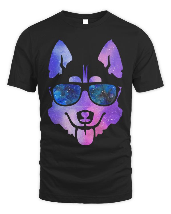 Galaxy Husky Dog T-shirt Galaxy Space Dog Shirt