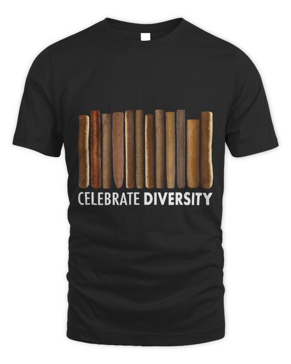 Celebrate Diversity Cigars T-Shirt - Smoker Gift for Men