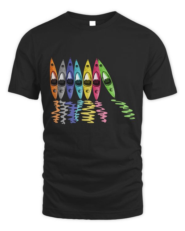 Colorful Kayaks Outdoor Adventure kayaking boating Long Sleeve T-Shirt