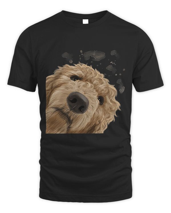 Funny Curious Dog Labradoodle T-Shirt