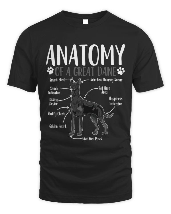 Great Dane Dog Anatomy T-Shirt