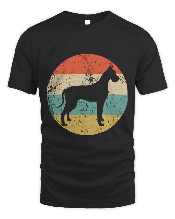 Great Dane Hoodie - Vintage Retro Great Dane Dog Hoodie