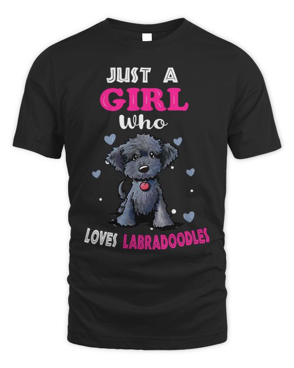 Just a Girl Who Loves Labradoodles Dog Gift T-Shirt