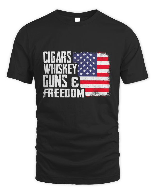 Cigar Whiskey Gun Classic T-Shirt