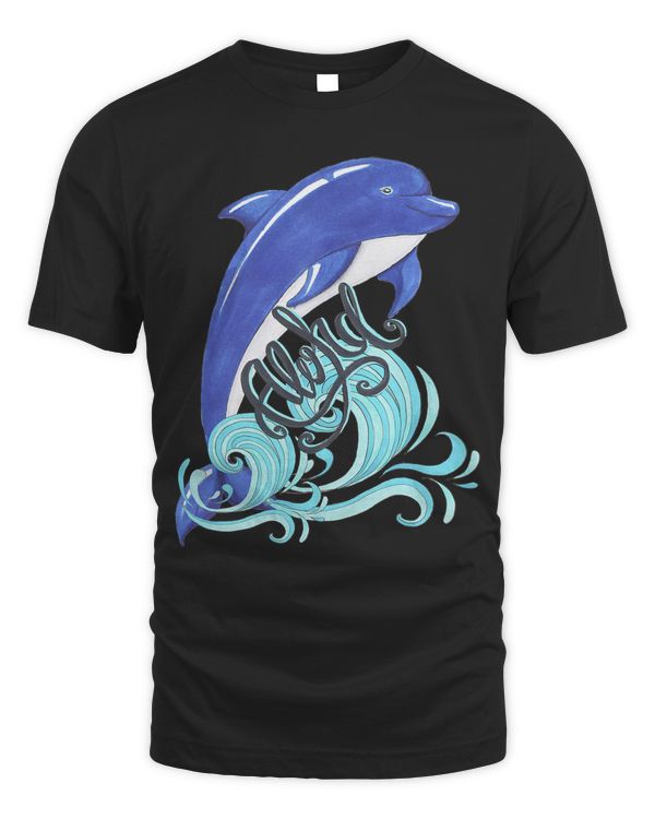 Dolphin Aloha Summer Shirt Beach Vacation Ocean Sea Cute