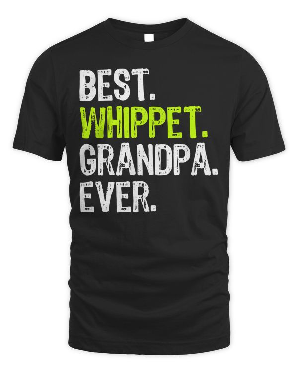 Best Whippet Grandpa Ever Dog Lover T-Shirt