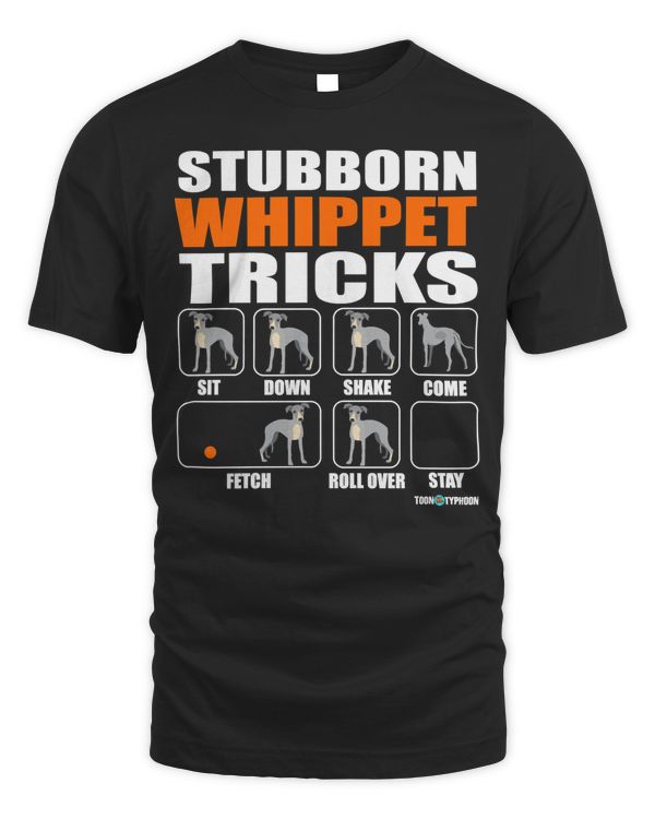 Funny Whippet Long Sleeve T-Shirt Stubborn Whippet Tricks