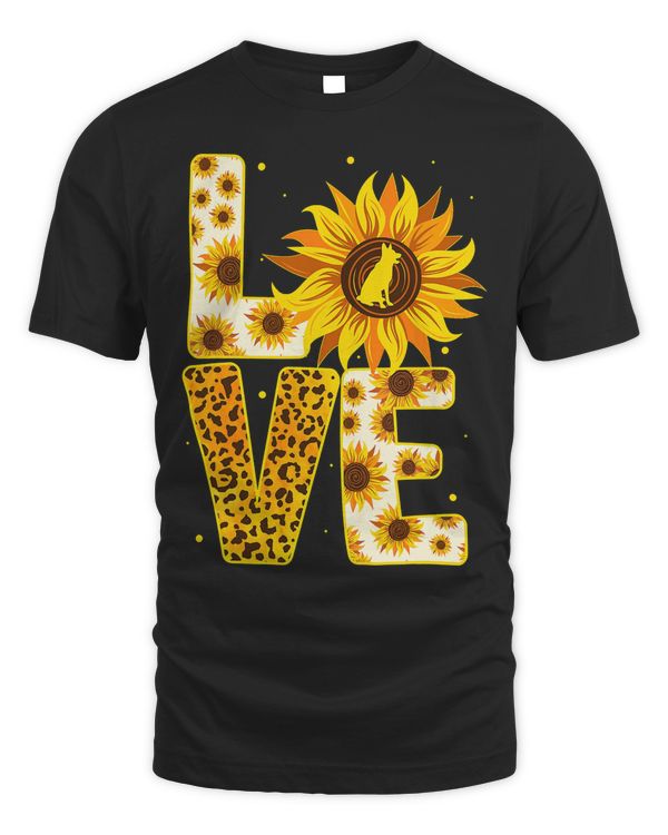 German Shepherd Dog Love German Shepherd Sunflower For Dog Lover 183 Dog Mom Dog Dad
