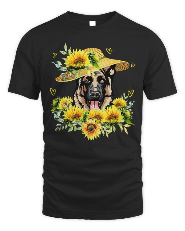 German Shepherd Dog Love German Shepherd Sunflower For Dog Lover 174 Dog Mom Dog Dad