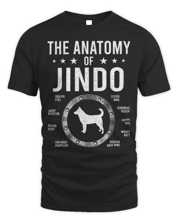 Anatomy of Jindo Dog Lover Long Sleeve T-Shirt